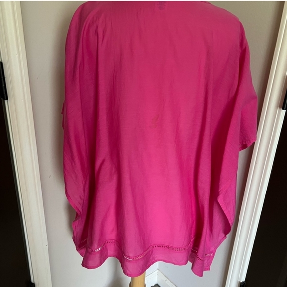 4/$15 SALE Talbots | Swim Cover Pull Over Beach Swimwear Medium Embroidered - Picture 9 of 10